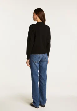 Montagut Wool Blend Zip-Up Sweater - Freya
