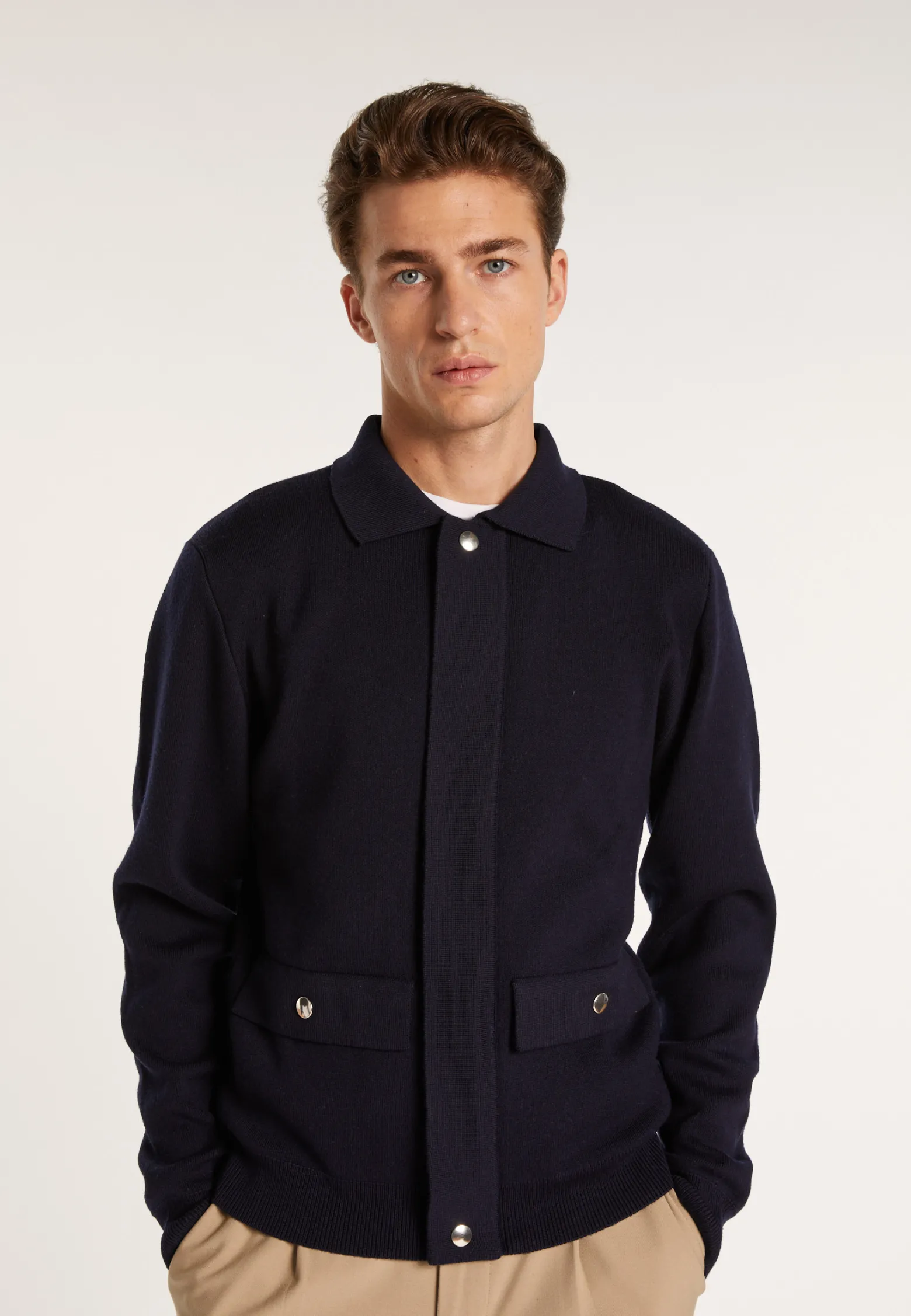 Montagut Wool jacket with pockets - Leopol
