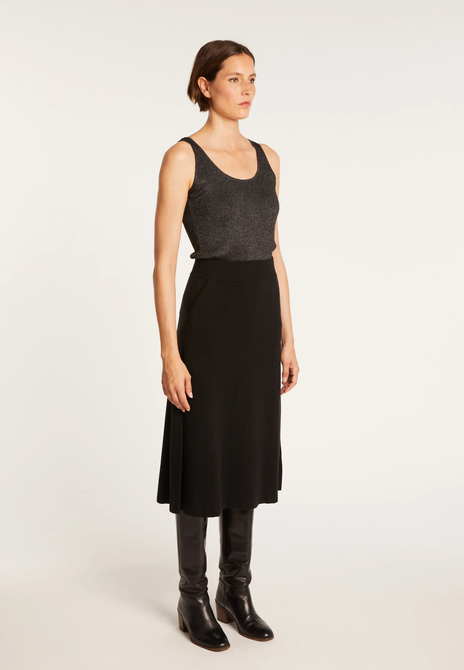 Montagut Wool skirt with pockets - Gracia