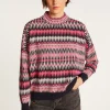 Montagut Wool sweater with Aztec patterns - Fidji