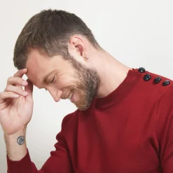 Montagut Wool sweater with buttons - Legende