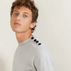 Montagut Wool sweater with buttons - Legende