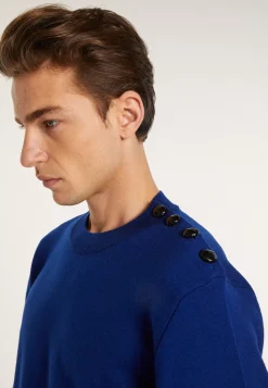 Montagut Wool sweater with buttons - Legende