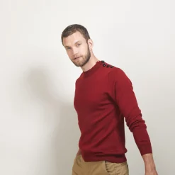 Montagut Wool sweater with buttons - Legende