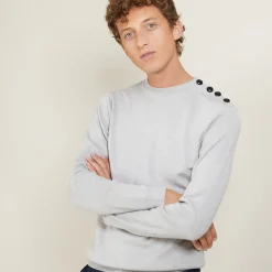 Montagut Wool sweater with buttons - Legende