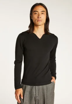Montagut Wool sweater with Tunisian collar - Bono