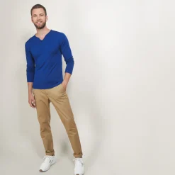 Montagut Wool sweater with Tunisian collar - Bono