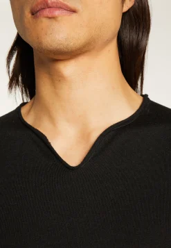 Montagut Wool sweater with Tunisian collar - Bono