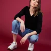 Montagut Wool V-neck sweater - Arya