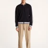 Montagut Zipped cardigan in Fil Lumière - Paddy