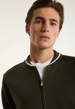 Montagut Zipped cardigan in Fil Lumière - Paddy