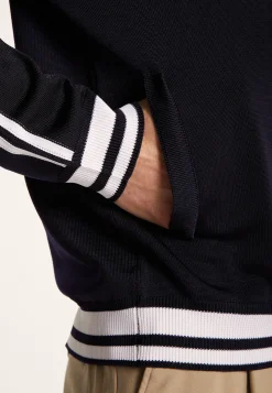 Montagut Zipped cardigan in Fil Lumière - Paddy