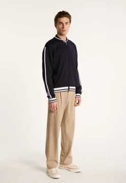 Montagut Zipped cardigan in Fil Lumière - Paddy