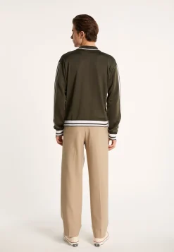 Montagut Zipped cardigan in Fil Lumière - Paddy