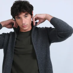 Montagut Zipped cardigan made of 4-ply cashmere - Balthazar