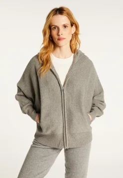 Montagut Zipped cashmere blend hooded cardigan - Albin