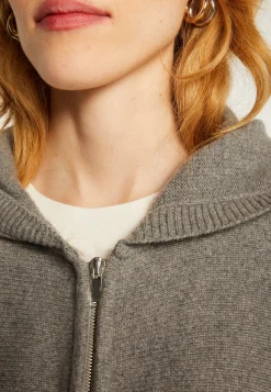 Montagut Zipped cashmere blend hooded cardigan - Albin
