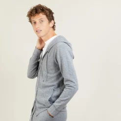 Montagut Zipped cashmere hooded jacket - Emilien