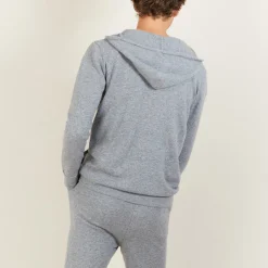 Montagut Zipped cashmere hooded jacket - Emilien
