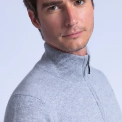 Montagut Zipped collar cashmere sweater - Emile