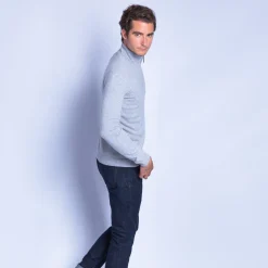 Montagut Zipped collar cashmere sweater - Emile