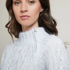 Montagut Zipped high-neck mohair sweater - Gilda
