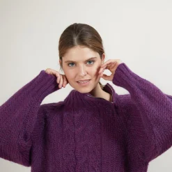 Montagut Zipped high-neck mohair sweater - Gilda