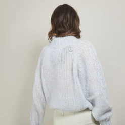 Montagut Zipped high-neck mohair sweater - Gilda