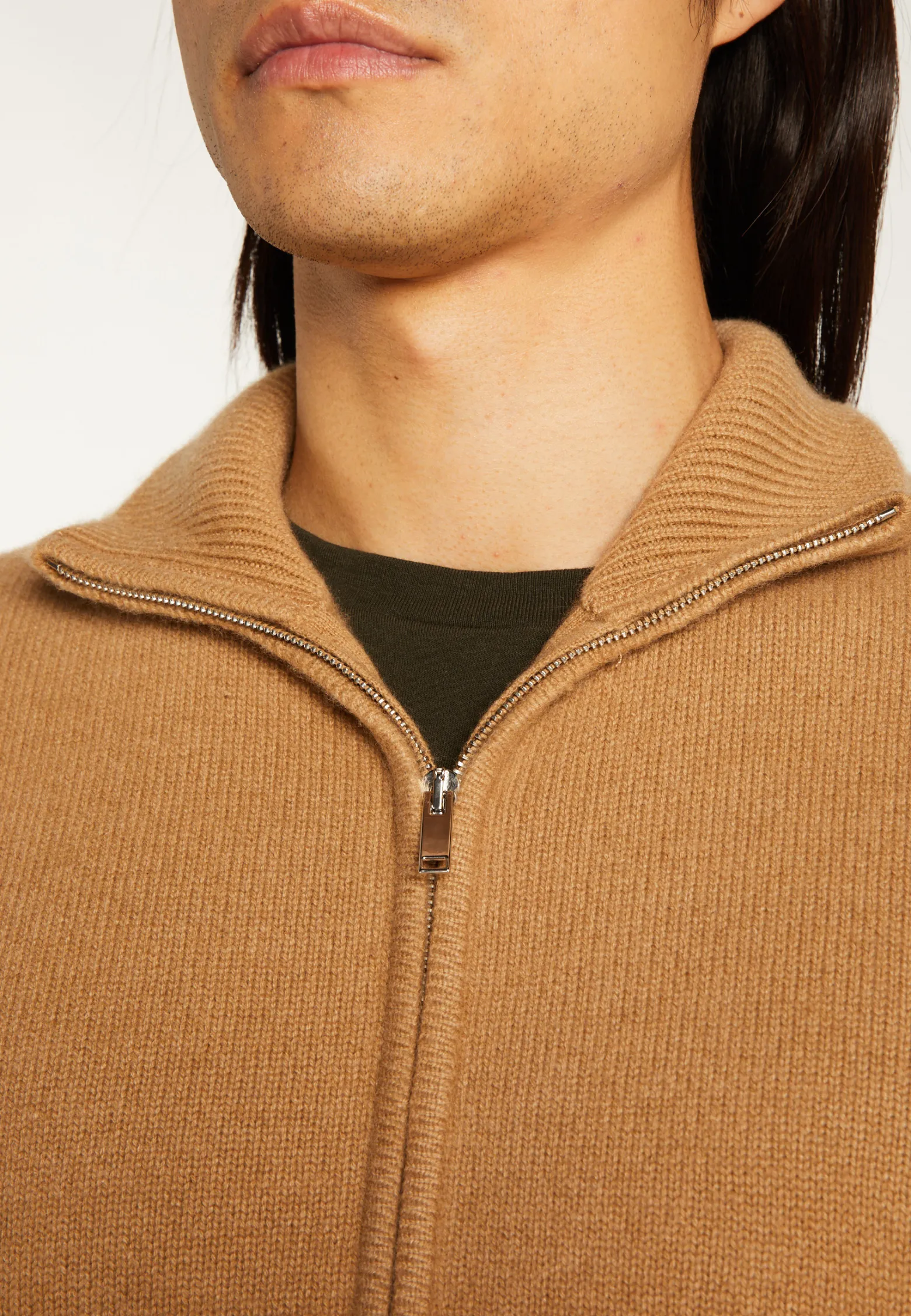 Montagut Zipped jacket in 4-ply cashmere - Balthazar