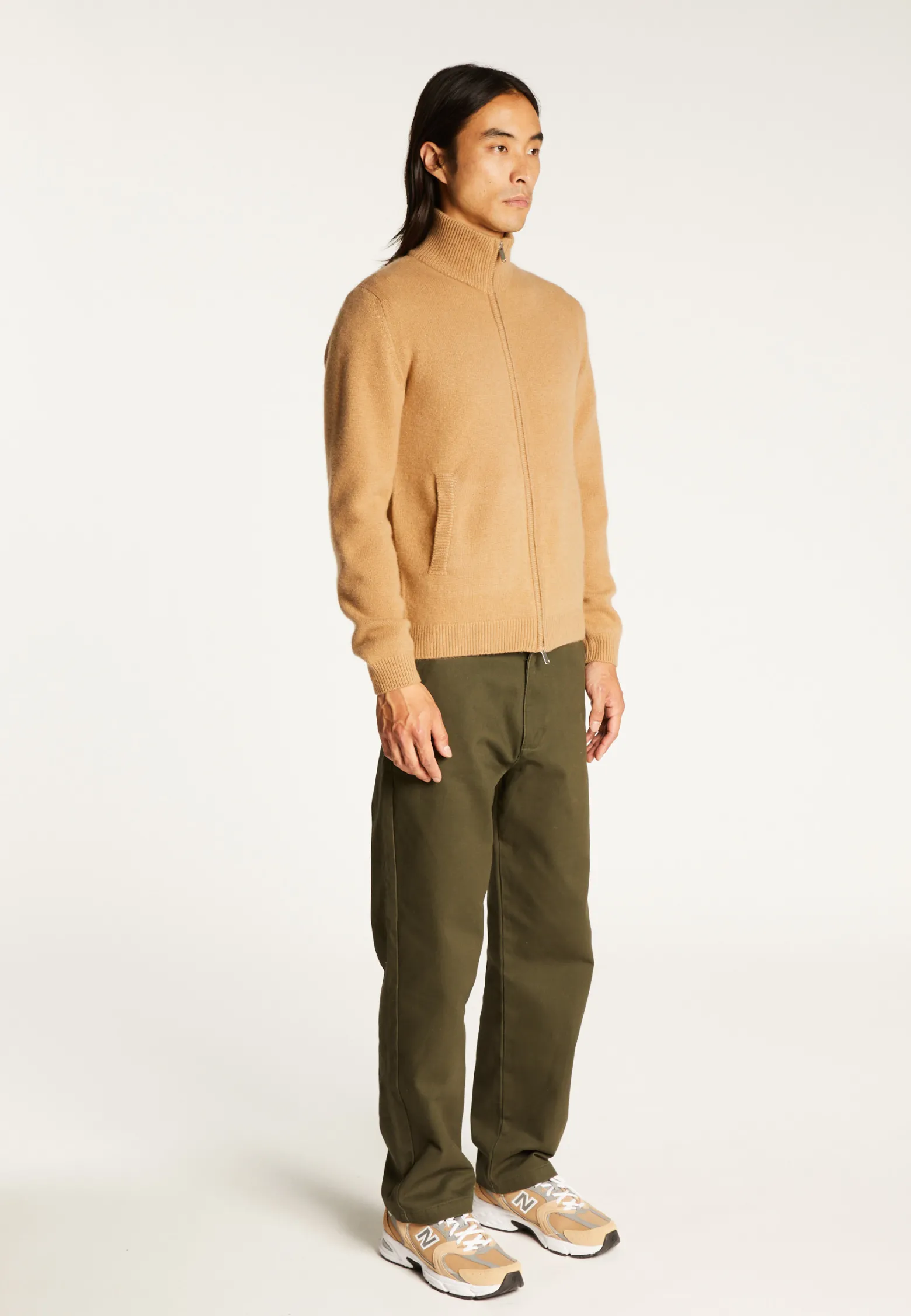 Montagut Zipped jacket in 4-ply cashmere - Balthazar