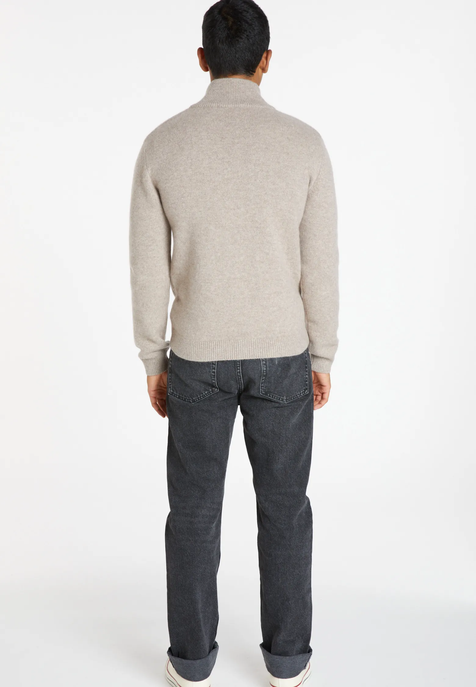 Montagut Zipped jacket in 4-ply cashmere - Balthazar