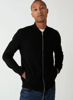 Montagut Zipped jacket with pockets in merino wool - Archibald