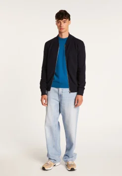 Montagut Zipped jacket with pockets in merino wool - Archibald
