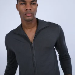 Montagut Zipped merino wool cardigan - Estian