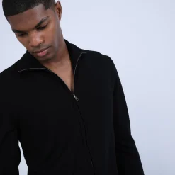 Montagut Zipped merino wool cardigan - Estian