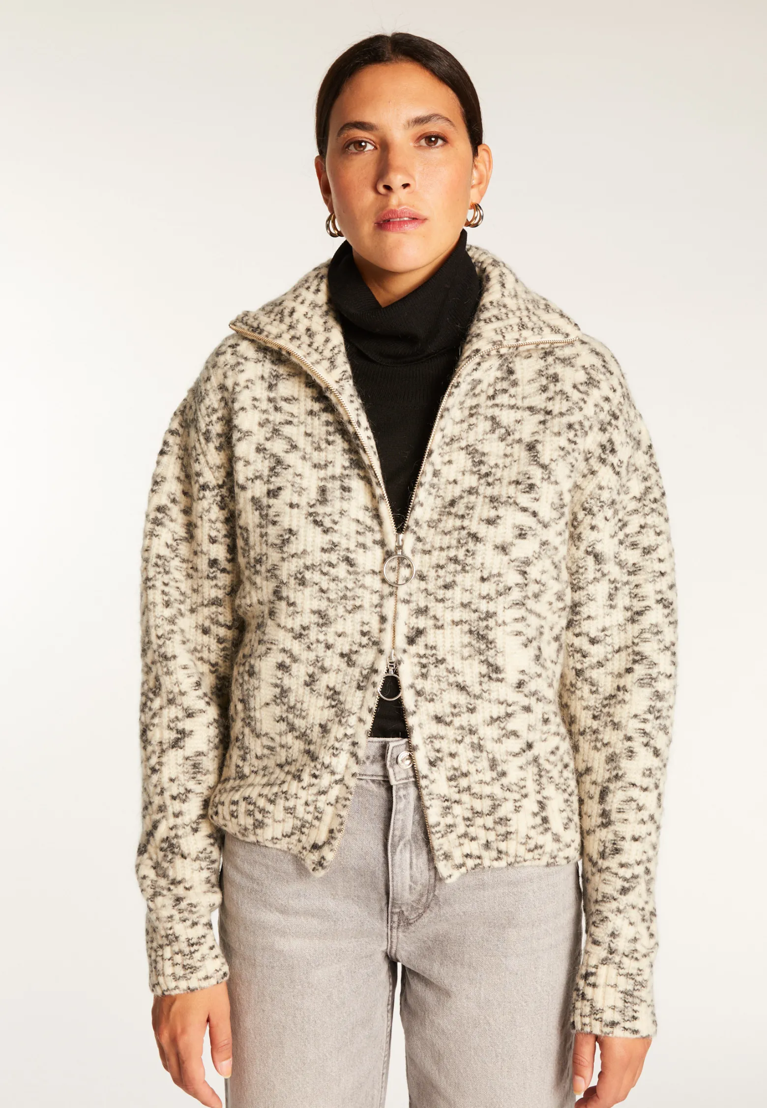 Montagut Zipped mohair wool jacket - Valentine