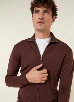 Montagut Zipped vest with logo in merino wool - Estian