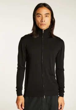 Montagut Zipped vest with logo in merino wool - Estian