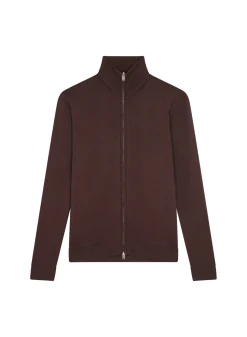 Montagut Zipped vest with logo in merino wool - Estian