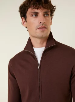 Montagut Zipped vest with logo in merino wool - Estian