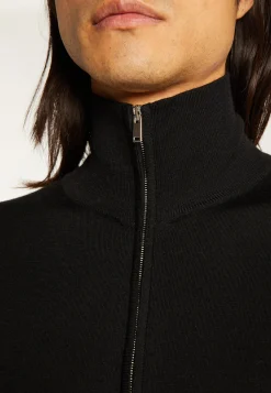 Montagut Zipped vest with logo in merino wool - Estian